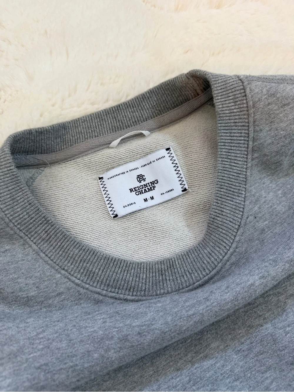 Reigning Champ Crewneck Sweatshirt M - Gray